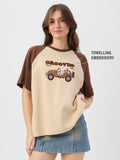 Peanuts Groovin' (Textured) Women Oversized T-Shirts