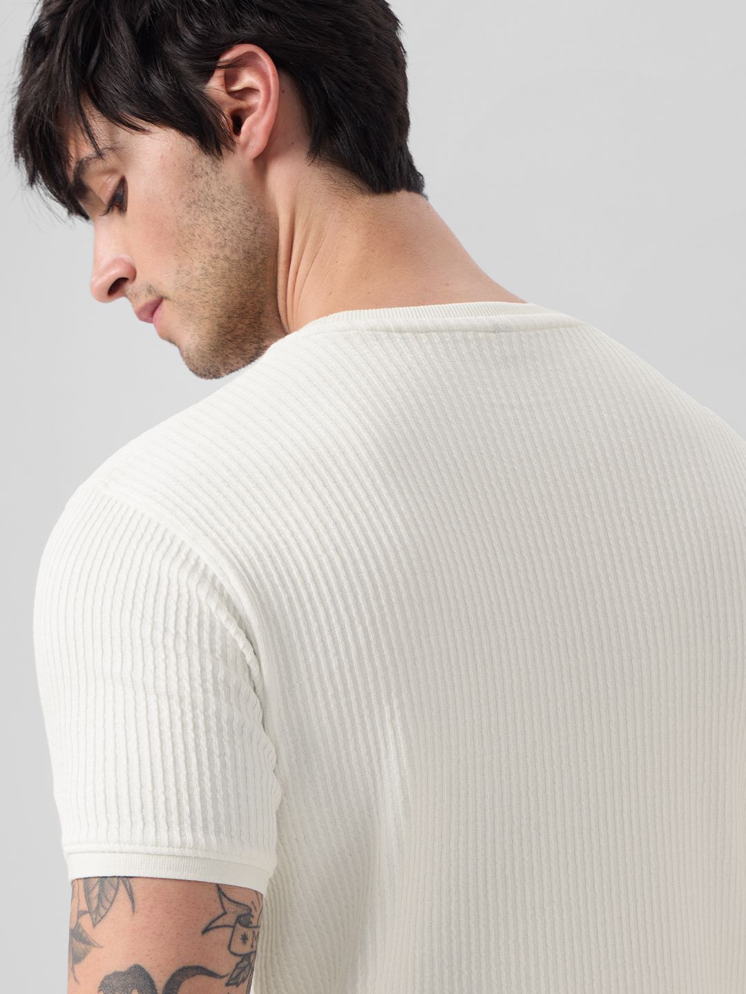 Korean T-Shirt: White T-Shirts