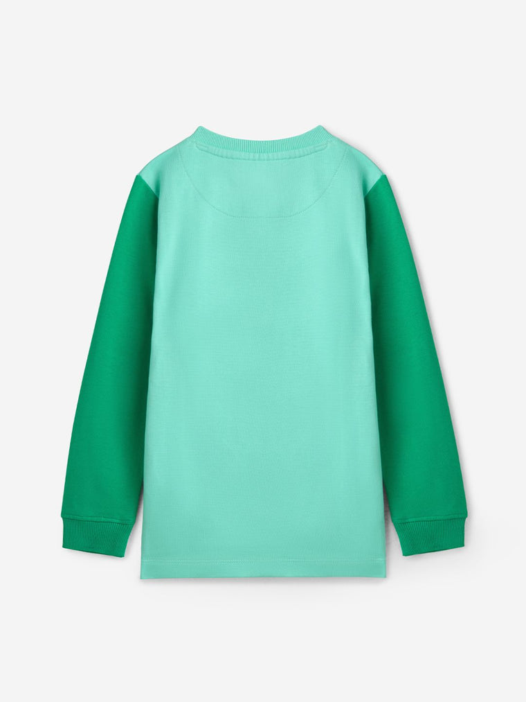 TSS Originals: Green Love Girls Sweatshirts (2-8 Yrs)