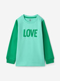 TSS Originals: Green Love Girls Sweatshirts (2-8 Yrs)