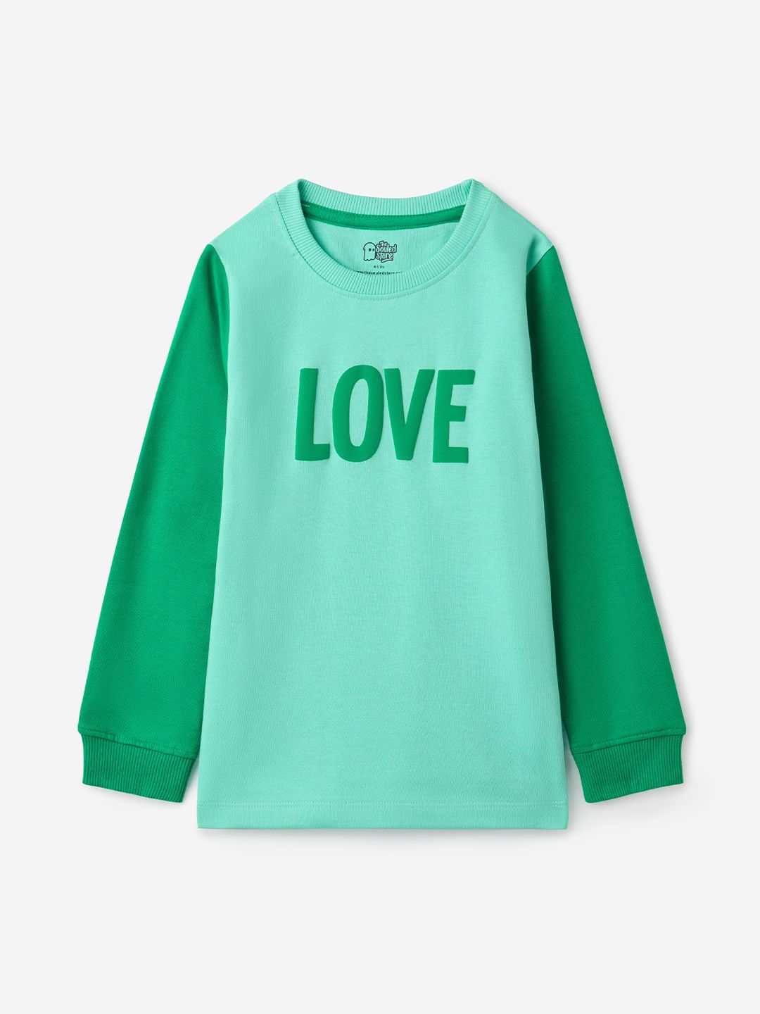 TSS Originals: Green Love Girls Sweatshirts (2-8 Yrs)