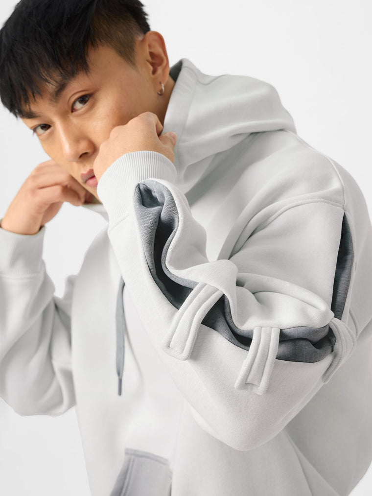 TSS Originals: Galactic Grey Men Oversized Hoodies