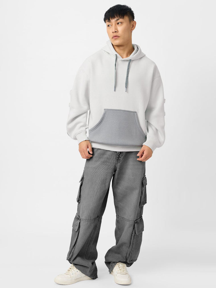 TSS Originals: Galactic Grey Men Oversized Hoodies