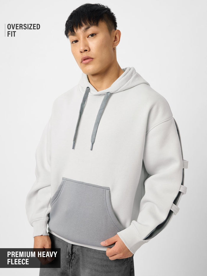 TSS Originals: Galactic Grey Men Oversized Hoodies