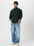 Cable Knit Pullover: Emerald Oversized Pullovers