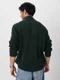 Cable Knit Pullover: Emerald Oversized Pullovers