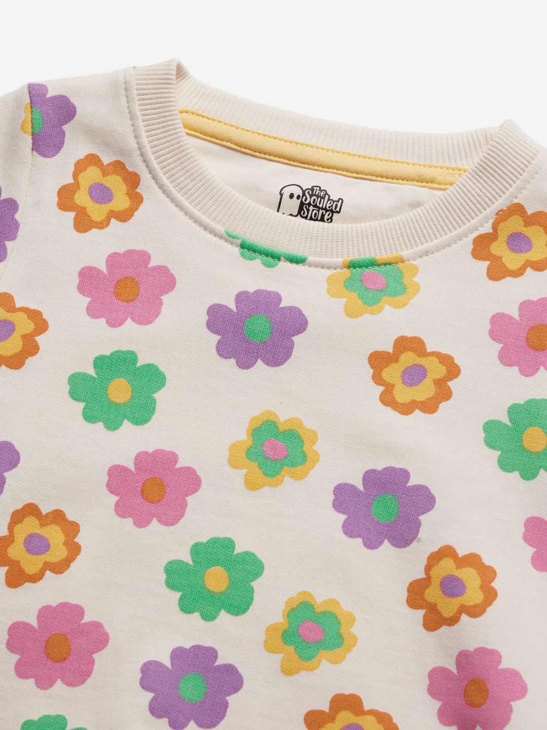 TSS Originals: Floral Bloom Girls Cotton Sweatshirts (2-8 Yrs)