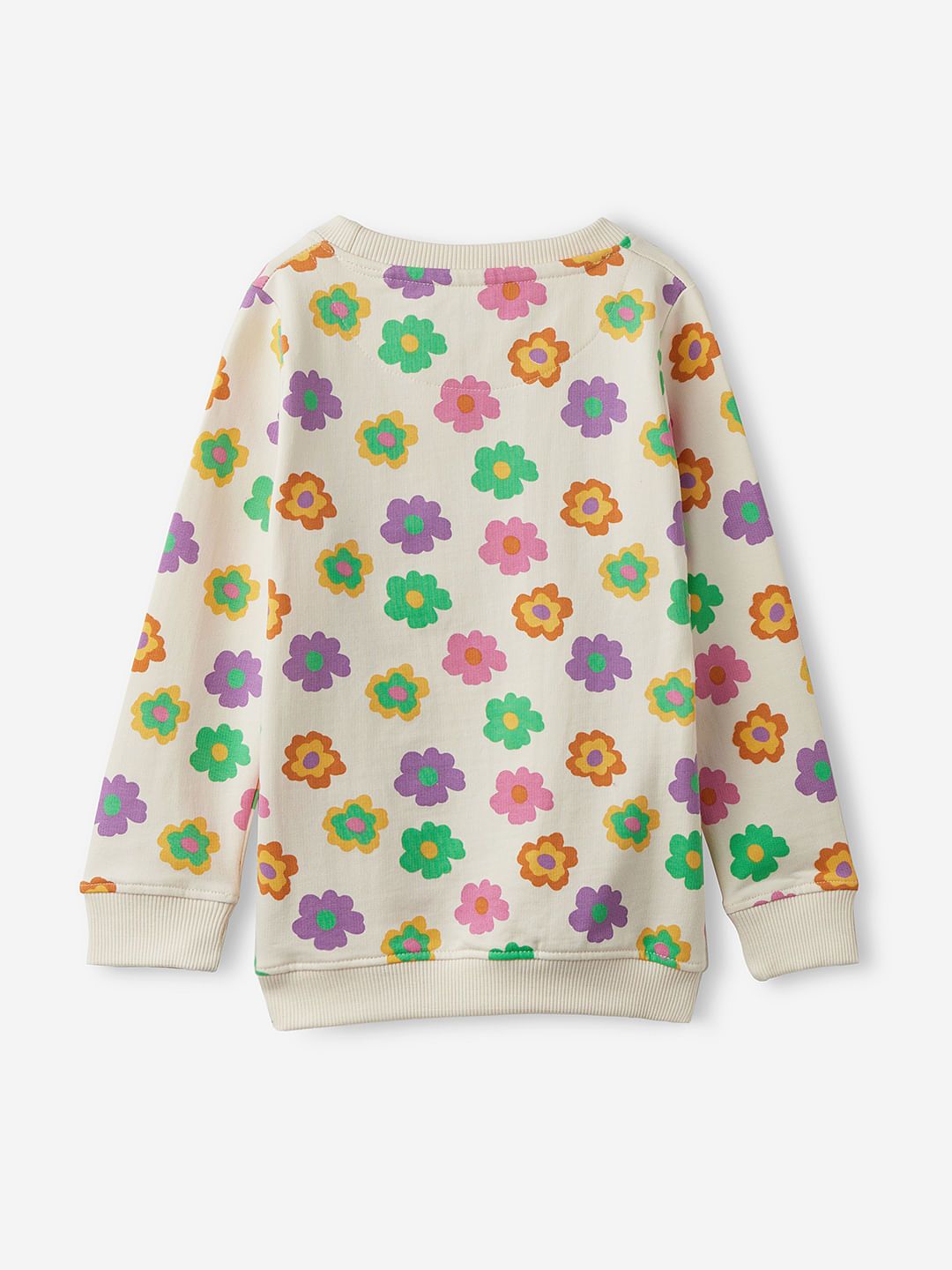 TSS Originals: Floral Bloom Girls Cotton Sweatshirts (2-8 Yrs)