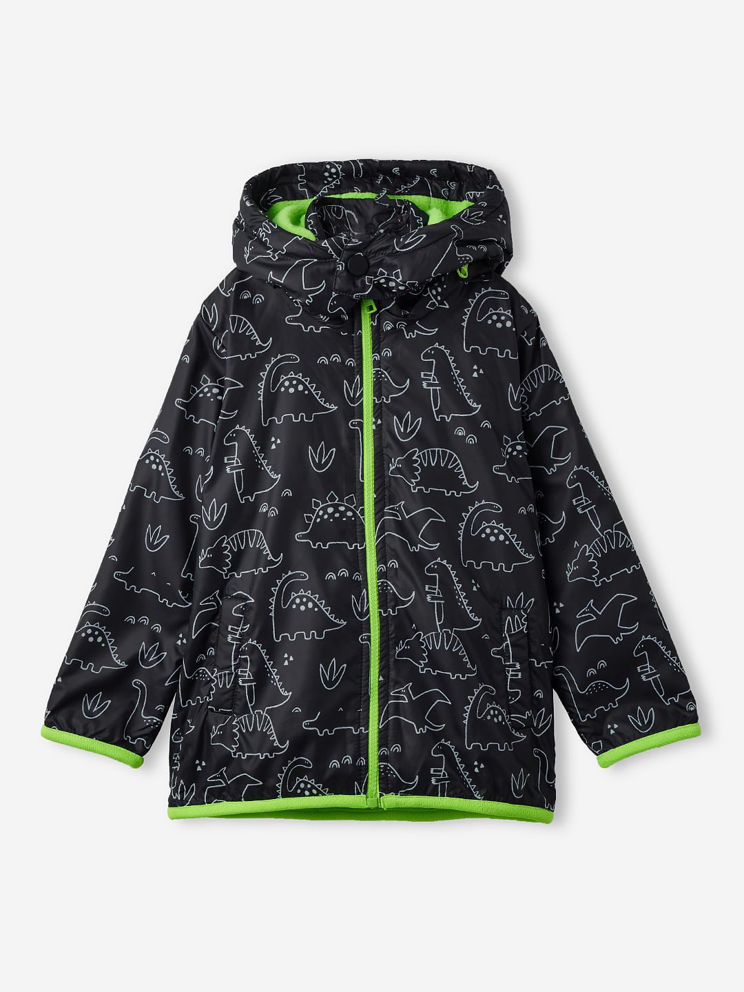 TSS Originals: Dino Era Boys Puffer Hooded Jackets (2-8 Yrs)