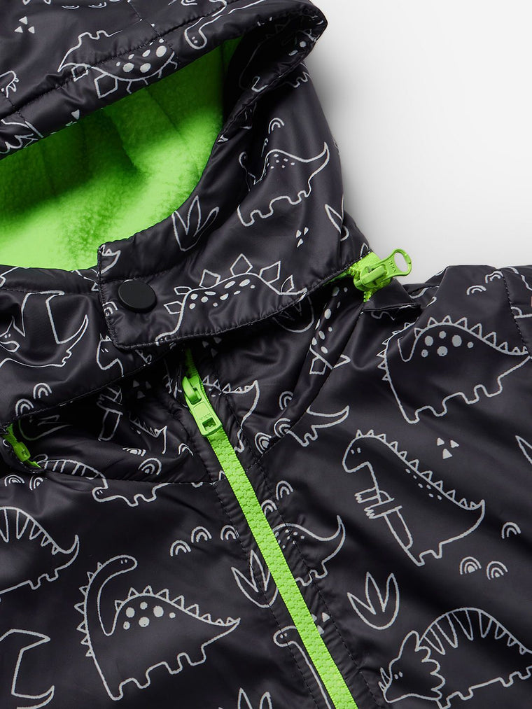 TSS Originals: Dino Era Boys Puffer Hooded Jackets (2-8 Yrs)