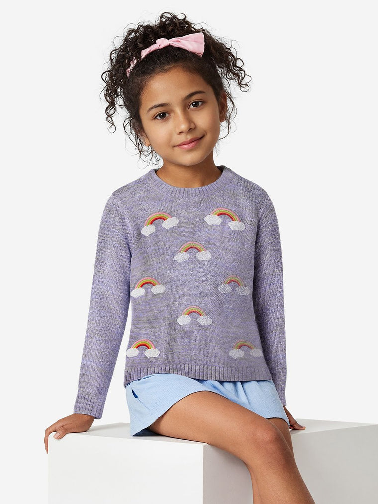 TSS Originals: Cosmic Sky Girls Sweaters (2-8 Yrs)