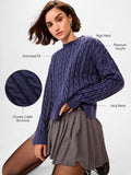 Cable Knit Sweater: Celestial Women Oversized Sweaters