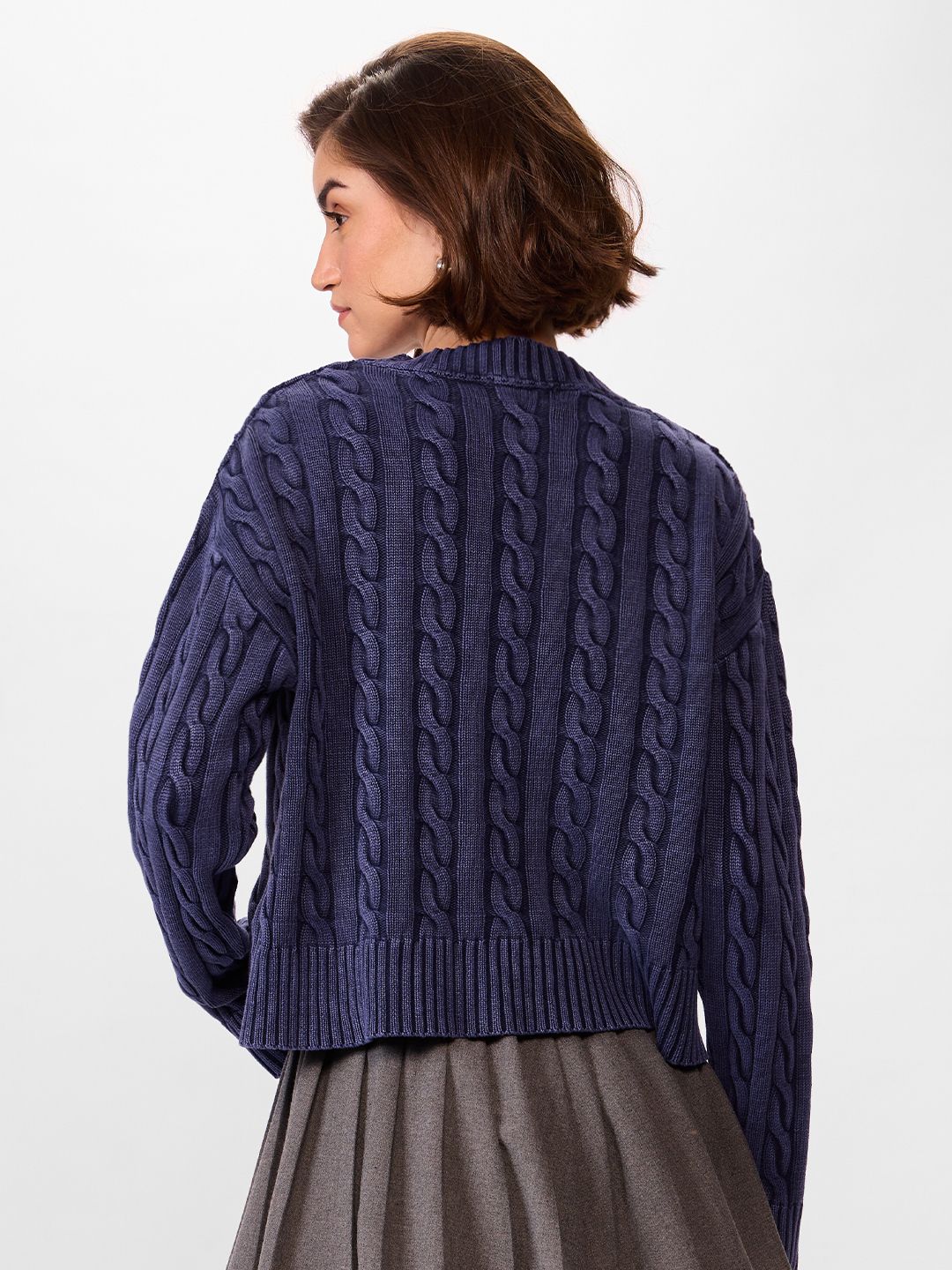 Cable Knit Sweater: Celestial Women Oversized Sweaters