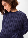 Cable Knit Sweater: Celestial Women Oversized Sweaters