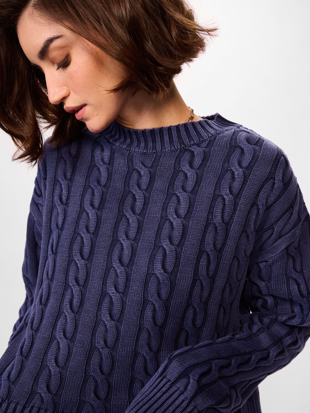 Cable Knit Sweater: Celestial Women Oversized Sweaters