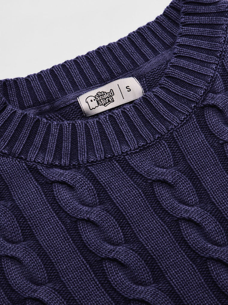 Cable Knit Sweater: Celestial Women Oversized Sweaters