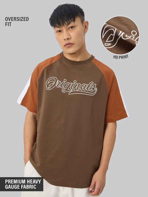 TSS Originals: Racer Brown Oversized T-Shirts