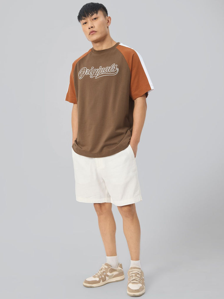 TSS Originals: Racer Brown Oversized T-Shirts