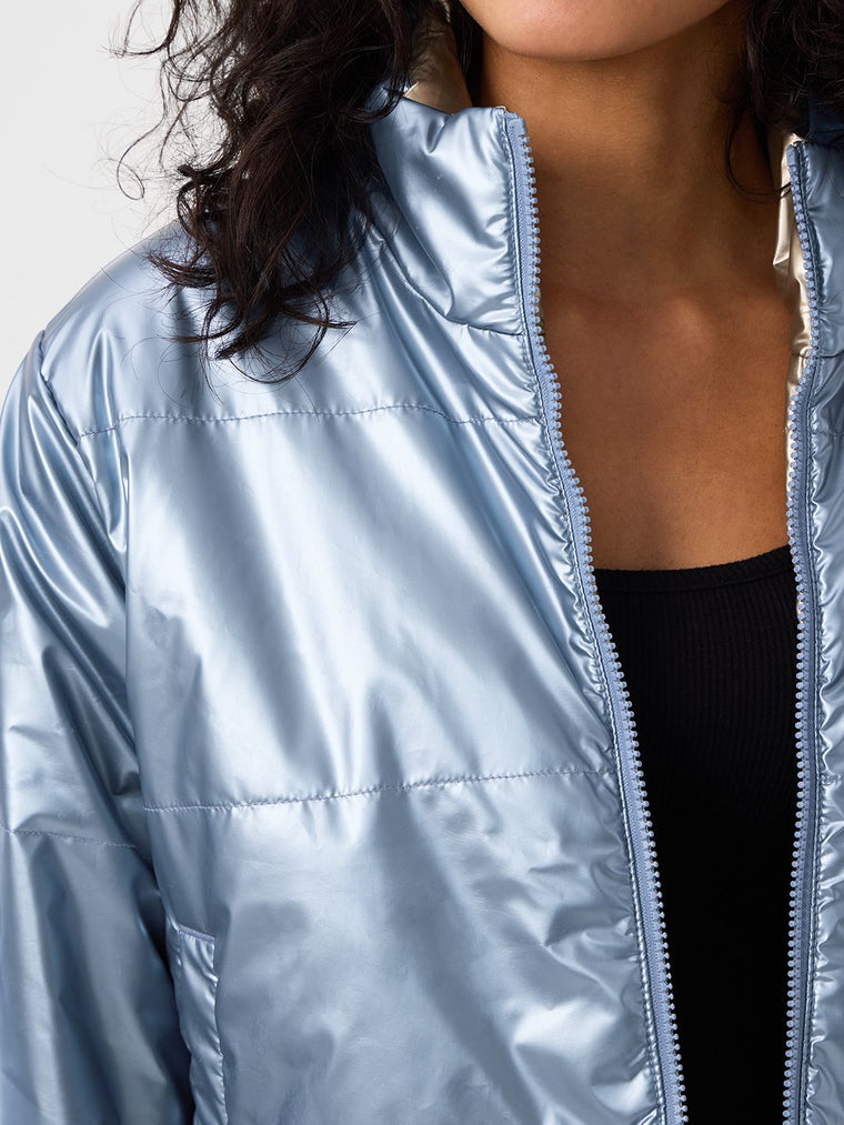 Reversible Puffer: Moonshine Women Puffer Jackets