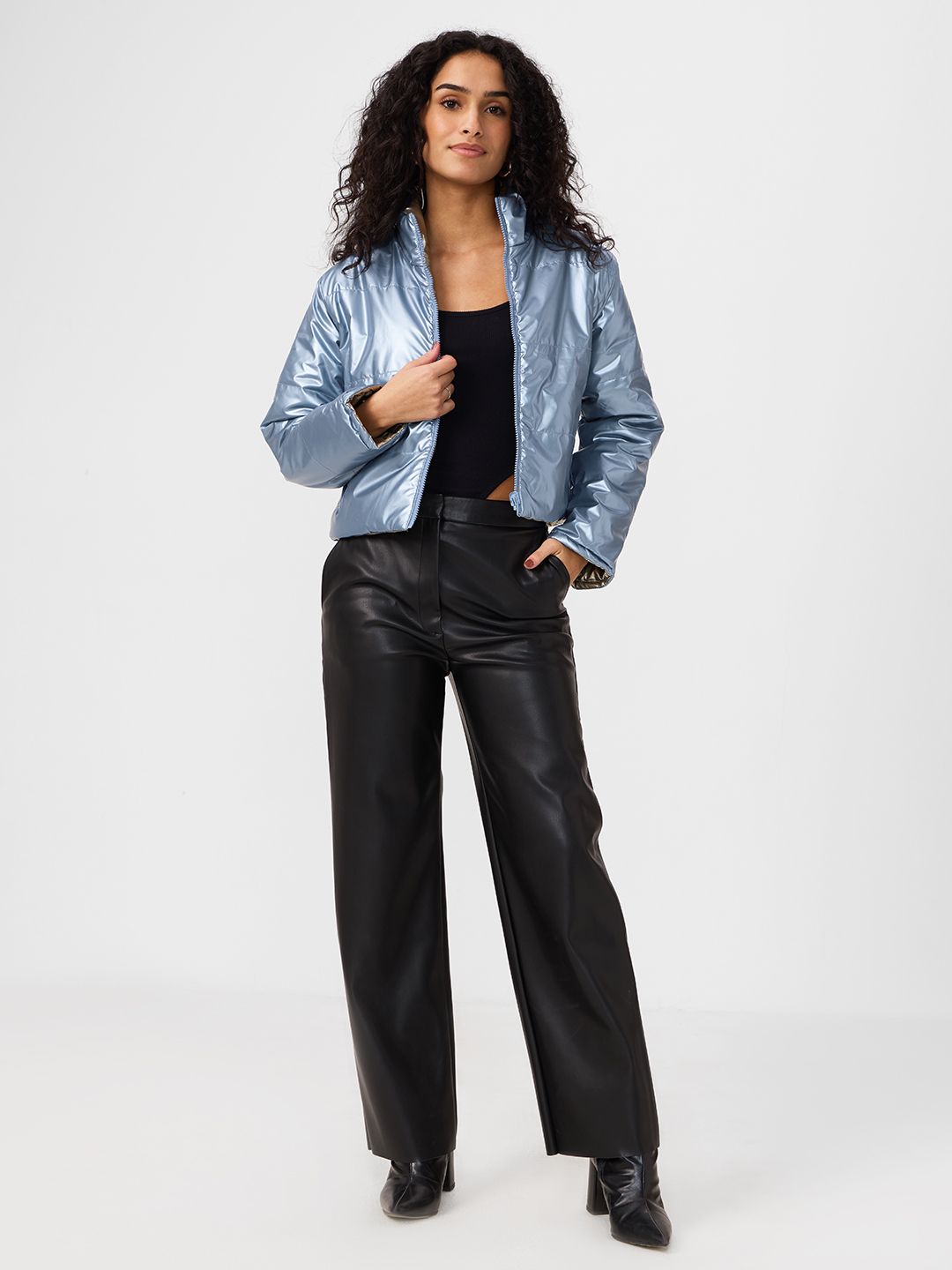 Reversible Puffer: Moonshine Women Puffer Jackets