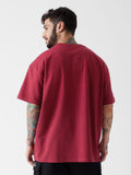 Solids: Superhero Red Oversized T-Shirts