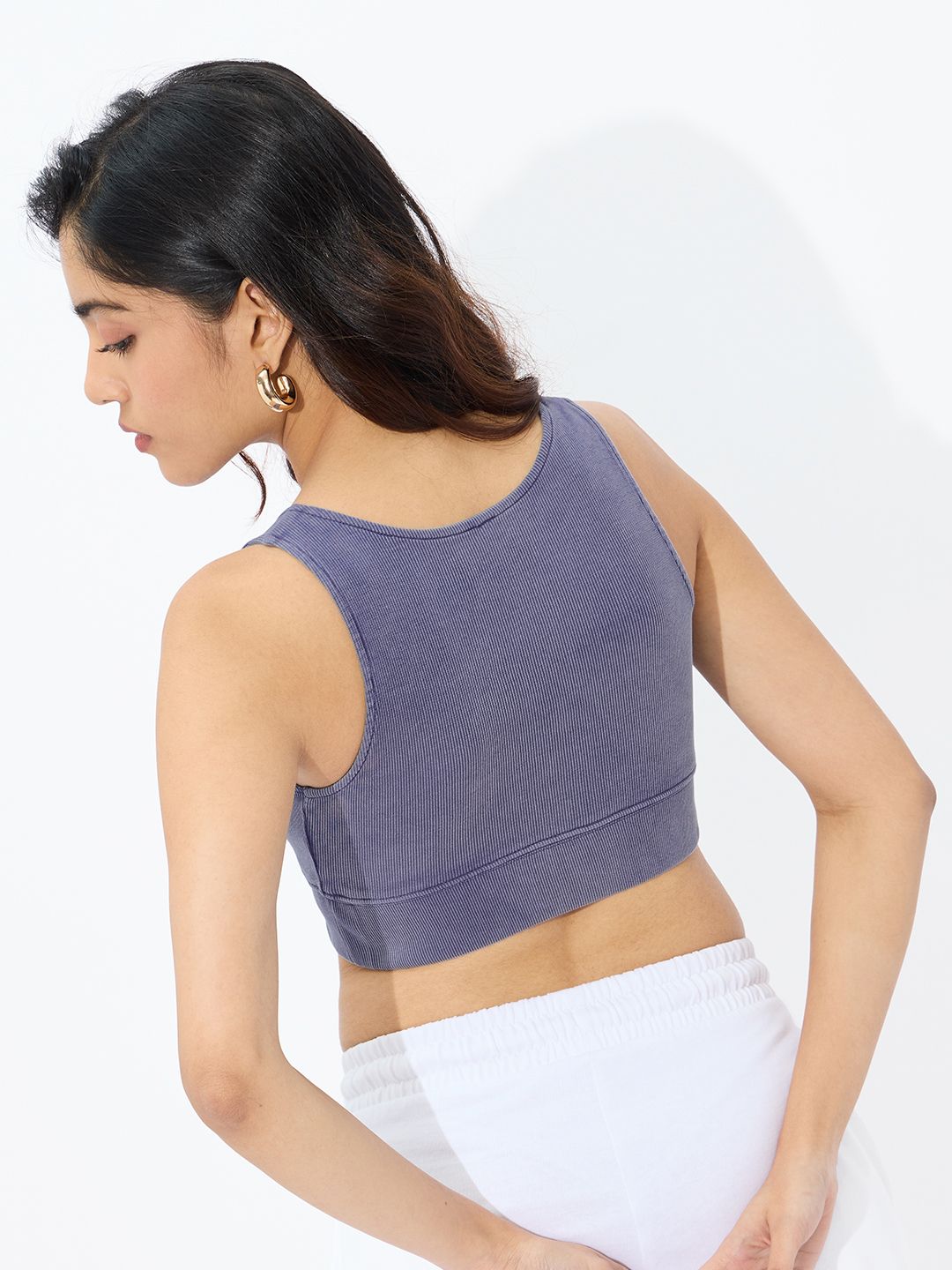 Solids: Acid Wash Lavender Women Bralette