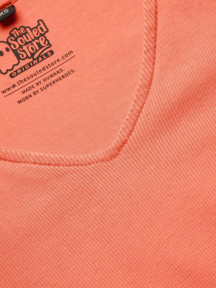 Solids: Acid Wash Coral Women Bralette