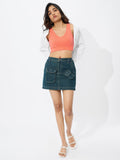 Solids: Acid Wash Coral Women Bralette