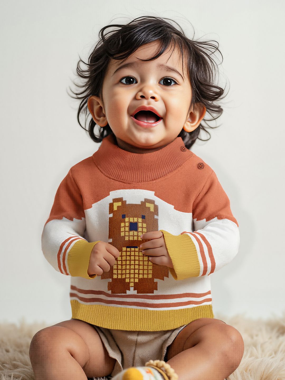 TSS Originals: Teddy Infant Girls Sweaters (0-2 Yrs)