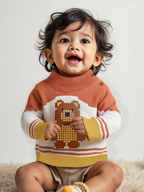 TSS Originals: Teddy Infant Girls Sweaters (0-2 Yrs)