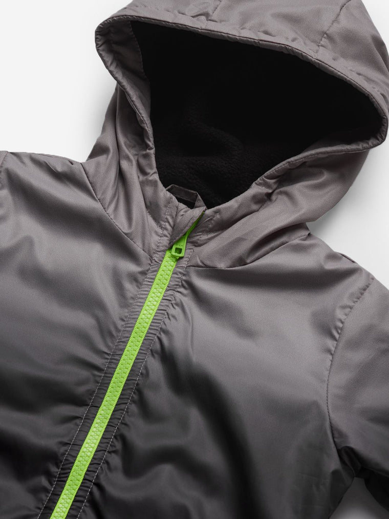 TSS Originals: Raven Black (Ombre) Boys Zipper Hooded Jackets (2-8 Yrs)