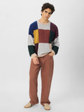 Colourblock Pullover: Autumn Hues Oversized Pullovers
