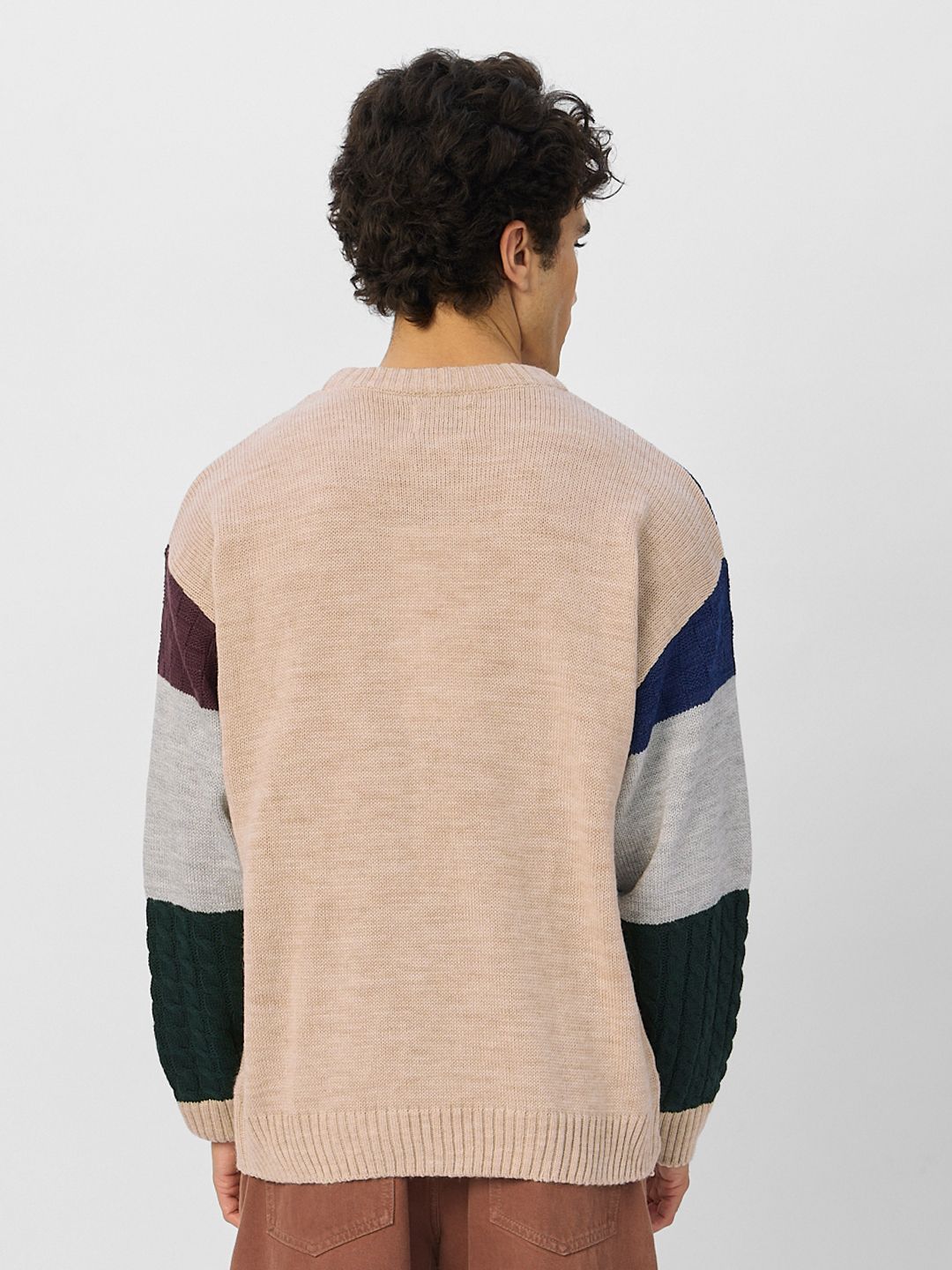 Colourblock Pullover: Autumn Hues Oversized Pullovers