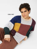 Colourblock Pullover: Autumn Hues Oversized Pullovers