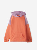 Solids: Pink, Purple (Colourblock) Girls Cotton Hoodies (2-8 Yrs)