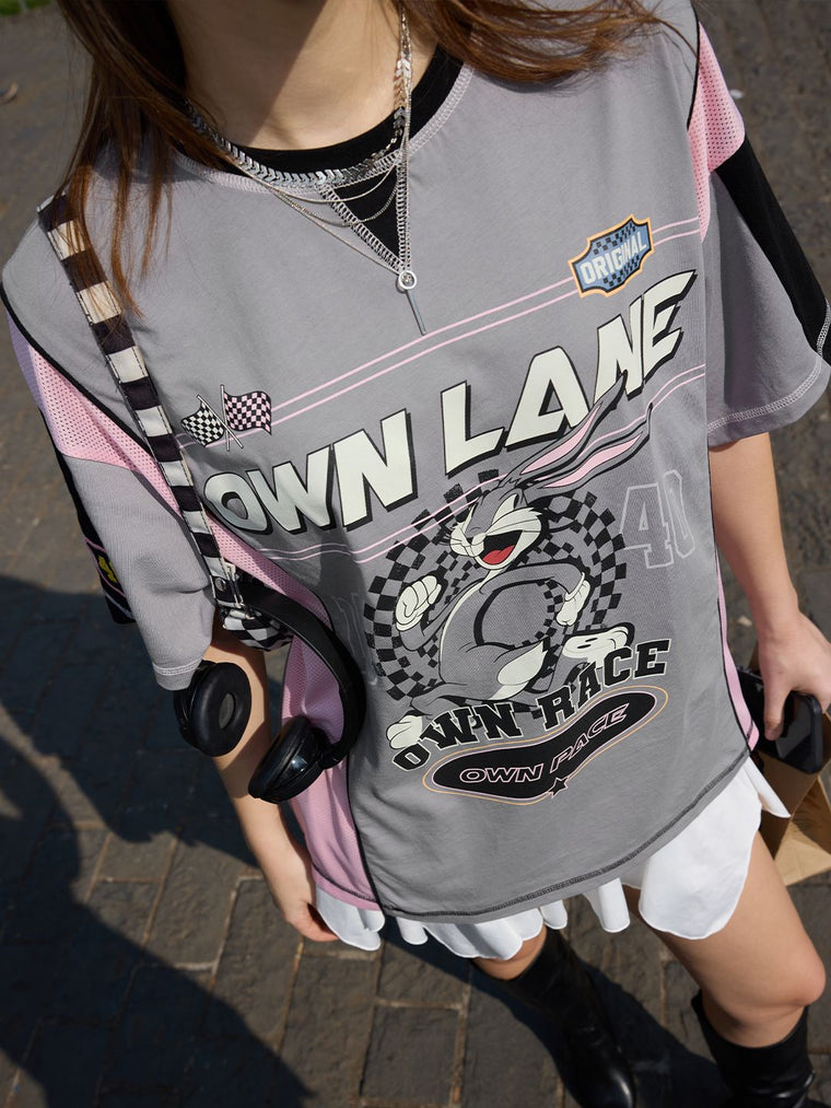 Bugs Bunny: Own Lane Women Oversized T-Shirts