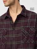 Plaid: Autumn Men Utility Shirts