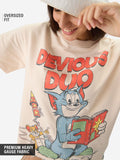 Tom And Jerry: Devious Duo Women Oversized T-Shirts
