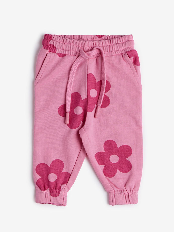 TSS Originals: Bloom Girls Cotton Joggers (2-8 Yrs)