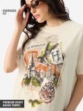 Harry Potter: Hogwarts Women Oversized T-Shirts