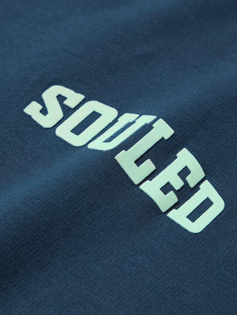 Colourblock: Deep Sea Blue Oversized T-Shirts