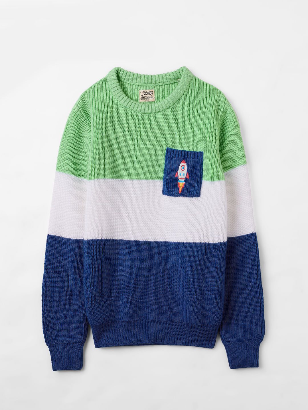 Colour Block Sweater: Cosmic Boys Sweaters (2-8 Yrs)