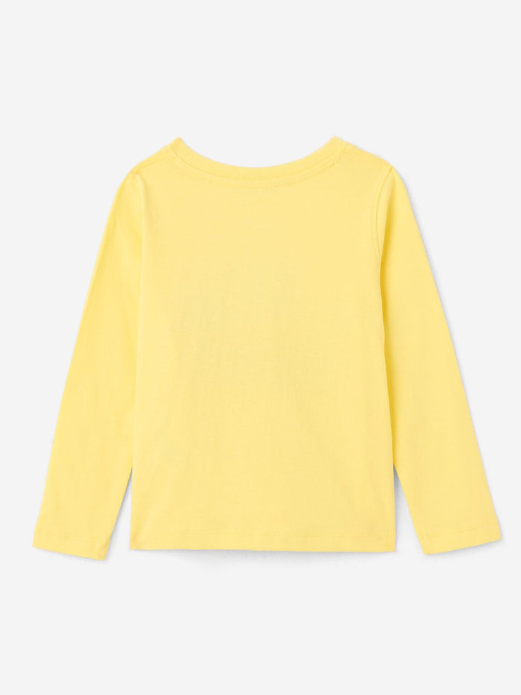 Full-Sleeve Essentials: Bee Happy Girls Full Sleeve T-Shirts (2-8 Yrs)