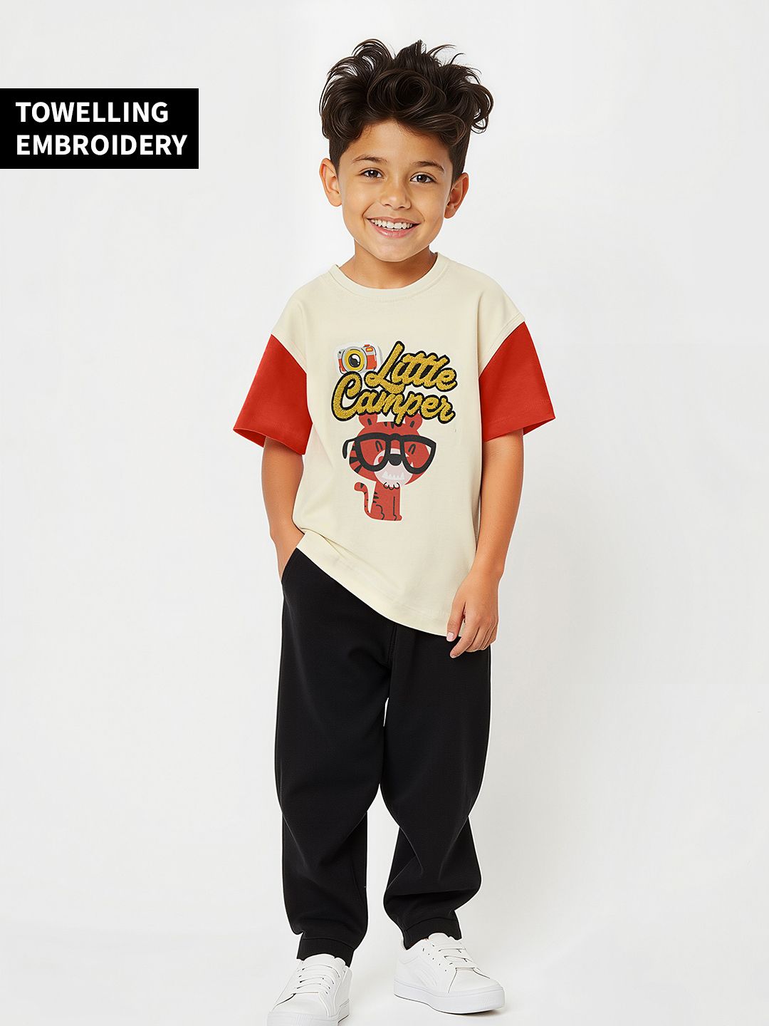 TSS Originals: Little Camper Boys Cotton T-Shirts (2-8 Yrs)