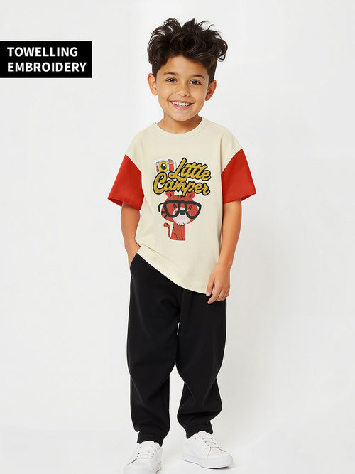 TSS Originals: Little Camper Boys Cotton T-Shirts (2-8 Yrs)