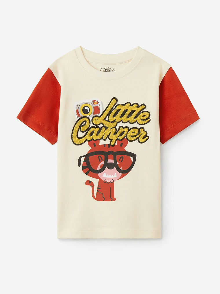 TSS Originals: Little Camper Boys Cotton T-Shirts (2-8 Yrs)