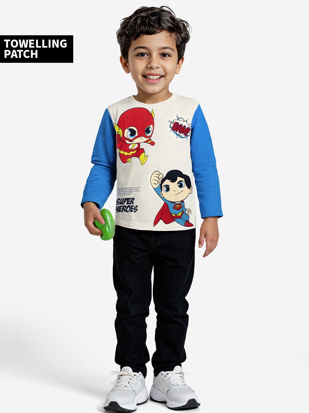 DC: Heroes Boys Full Sleeve T-Shirts (2-8 Yrs)
