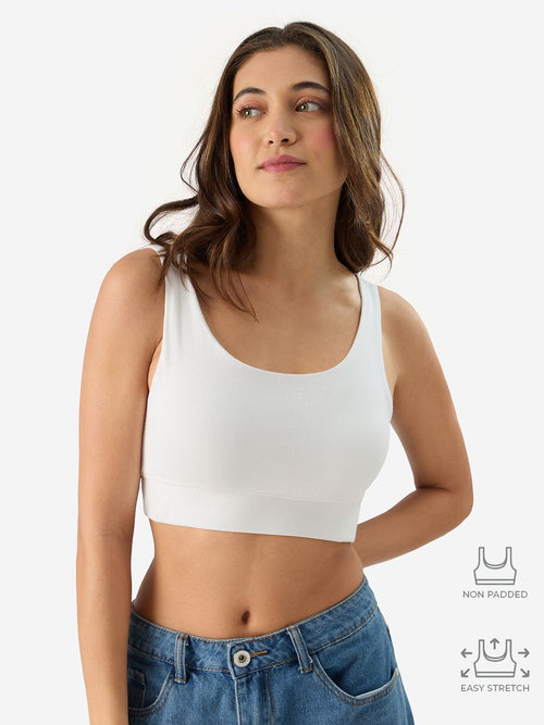 White Bralette Top Women Bralette