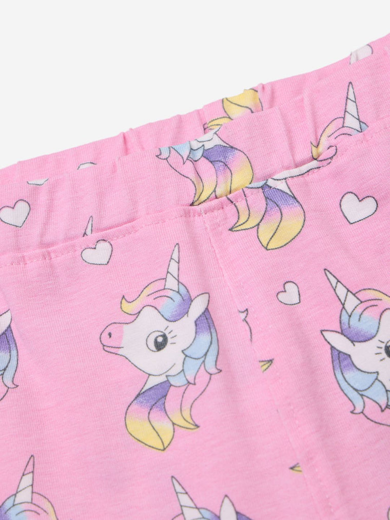 TSS Originals: Unicorn Girls Cotton Leggings (2-8 Yrs)