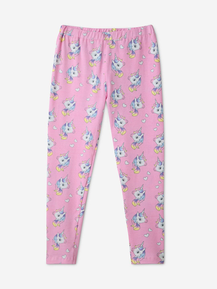 TSS Originals: Unicorn Girls Cotton Leggings (2-8 Yrs)